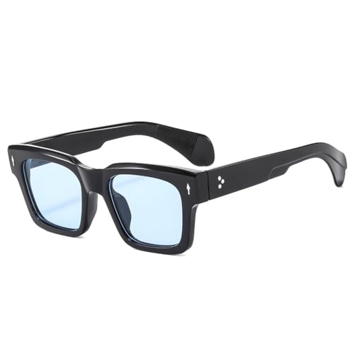 CHCWR Modische Sonnenbrille für Herren, olivgrün, Retro, Nieten, Punk, Trending Sonnenbrille, UV400, schwarzblau, Einheitsgröße CHCWR Modische Sonnenbrille für Herren, olivgrün, Retro, Nieten, Punk, Trending Sonnenbrille, UV400, schwarzblau, Einheitsgröße von CHCWR