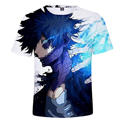 CHENMA Herren Mein Held Academia 3D Drucken Kurzarm Pullover Normal Fit T-Shirt von CHENMA