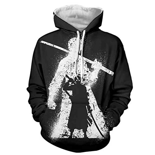 Chenma Herren Einteiliges Sweatshirt mit 3D-Druck, Kapuze und Känguru-Tasche, Farbe: 16, XL von CHENMA