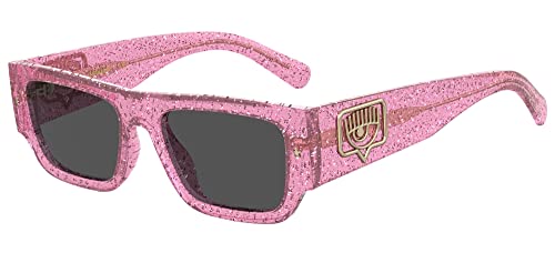 Chiara Ferragni Unisex Cf 7013/s Sunglasses, QR0/IR PINK Glitter, 53 von Chiara Ferragni