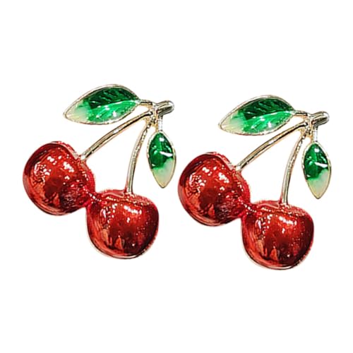 CHICAMPERA 2 Stück Kirsch brosche Kragennadeln für Damen Broschennadeln für broschen stift Dame Stift Damen Brosche süße nadel süße Pins für Rucksäcke Legierung rot CHICAMPERA 2 Stück Kirsch brosche Kragennadeln für Damen Broschennadeln für broschen stift Dame Stift Damen Brosche süße nadel süße Pins für Rucksäcke Legierung rot von CHICAMPERA