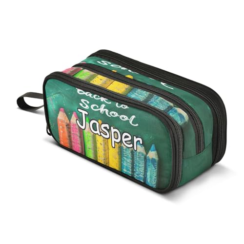 CHIFIGNO Federmäppchen mit großem Fassungsvermögen, personalisierbar, Stiftebox, Make-up-Tasche, Schreibwaren-Organizer für Mädchen, Jungen, Teenager, Männer, Frauen von CHIFIGNO