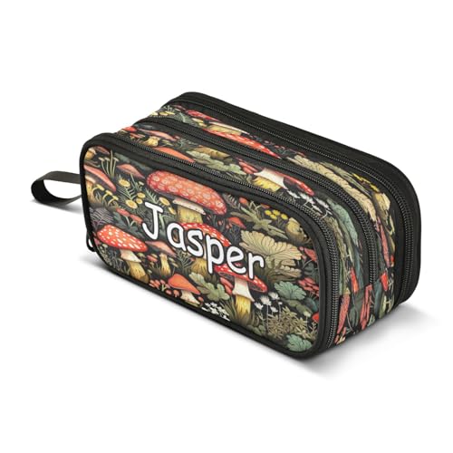 CHIFIGNO Großes Federmäppchen mit Ihrem Namen, personalisierbar, Make-up-Tasche, Bleistift-Organizer für Erwachsene, Mädchen, Damen, Herren, Jungen von CHIFIGNO