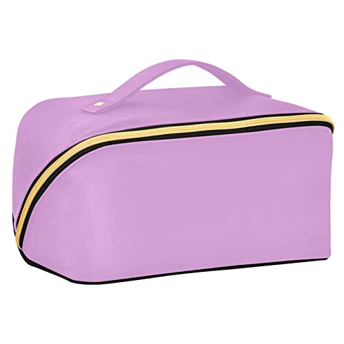 CHIFIGNO Niedliche blaue Kosmetiktasche, geräumiger Make-up-Organizer, Tasche, Zubehör, Organizer, Raute, Reise-Kulturbeutel für Frauen, Mädchen, Freundin, Ehefrau, Medium Lavendel Magenta, von CHIFIGNO