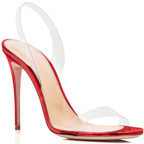 CHMILE CHAU 【Sie müssen die Länge Ihrer Füße vor der Bestellung messen】 Damen-Sandalen mit hohem Absatz, runder Zehenbereich, 30-CHC-34, 4 Burgund, 36 EU CHMILE CHAU 【Sie müssen die Länge Ihrer Füße vor der Bestellung messen】 Damen-Sandalen mit hohem Absatz, runder Zehenbereich, 30-CHC-34, 4 Burgund, 36 EU von CHMILE CHAU