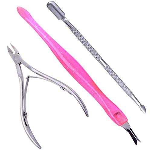 3 Stück / Set Nagellack Werkzeug Nagel Nagelhaut Schere Werkzeug Löffel Schieber Entlader Cutter Trimmer Maniküre Nagelwerkzeug 3 Stück / Set Nagellack Werkzeug Nagel Nagelhaut Schere Werkzeug Löffel Schieber Entlader Cutter Trimmer Maniküre Nagelwerkzeug von CHNNO1