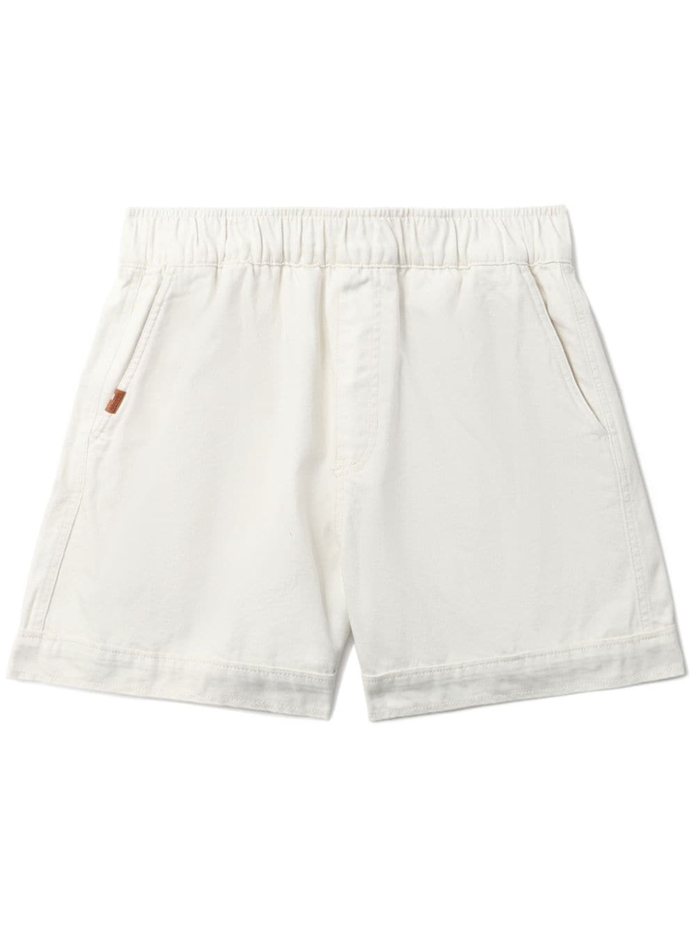 CHOCOOLATE Shorts mit Logo-Patch - Weiß von CHOCOOLATE