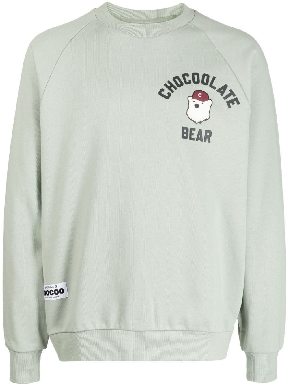 CHOCOOLATE Sweatshirt mit Logo-Print - Grün von CHOCOOLATE