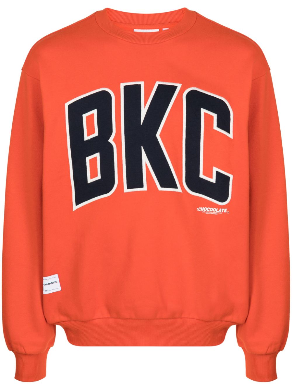 CHOCOOLATE Sweatshirt mit Logo-Print - Orange von CHOCOOLATE