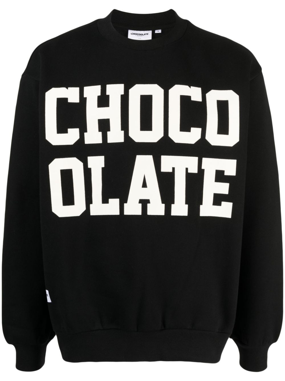 CHOCOOLATE Sweatshirt mit Logo-Print - Schwarz von CHOCOOLATE