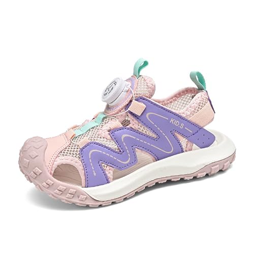 CHRRUXIN Kinder Sandalen Jungen Mädchen Strandschuhe Kindersandale Outdoor Geschlossene Zehe Sandalen Sommer Schuhe Wanderschuhe Beach Pool Sneakers von CHRRUXIN