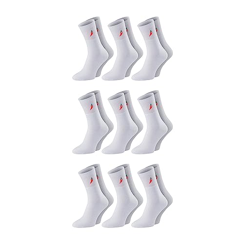 Chili Lifestyle Tennis Socken Herren und Damen, Sportsocken, recycelte Baumwolle, Sport und Freizeit, 9 Paar, weiß, schwarz, 39-42 / 43-46 Chili Lifestyle Tennis Socken Herren und Damen, Sportsocken, recycelte Baumwolle, Sport und Freizeit, 9 Paar, weiß, schwarz, 39-42 / 43-46 von CHiLI Lifestyle Socks