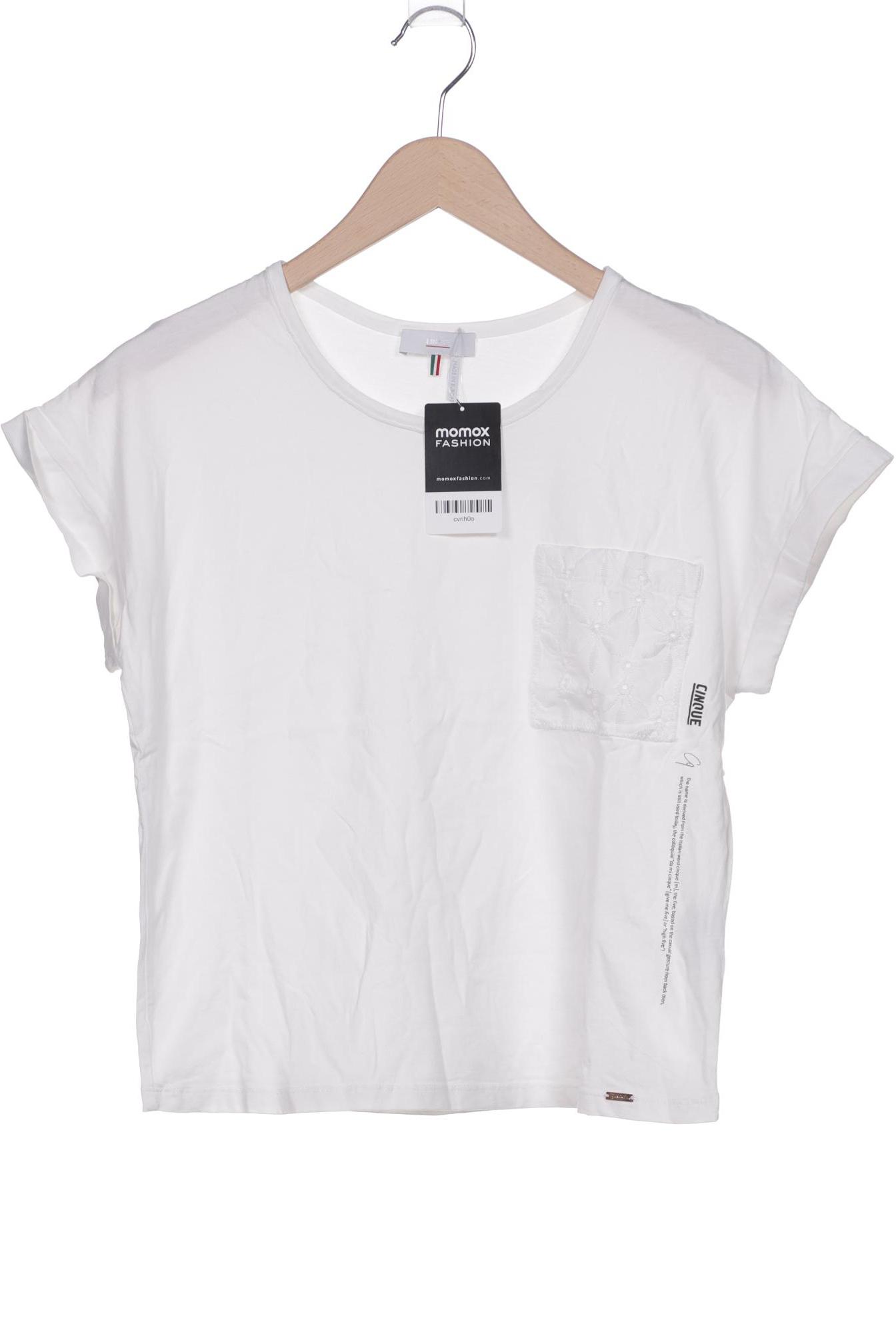 Cinque Damen T-Shirt, weiß, Gr. 34 von CINQUE