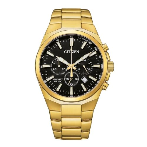 CITIZEN Herren Analog Quarz Uhr mit Edelstahl Armband AN8173-51E von CITIZEN