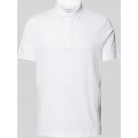 CK Calvin Klein Regular Fit Poloshirt mit Knopfleiste in Weiss, Größe L von CK Calvin Klein