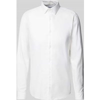 CK Calvin Klein Slim Fit Business-Hemd mit Knopfleiste Modell 'Bari' in Weiss, Größe 42 von CK Calvin Klein