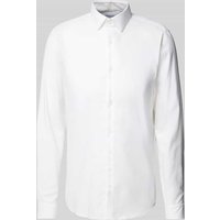 CK Calvin Klein Slim Fit Business-Hemd mit Knopfleiste Modell 'Bari' in Weiss, Größe 45 von CK Calvin Klein