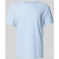 CK Calvin Klein T-Shirt mit Label-Badge in Hellblau, Größe M von CK Calvin Klein