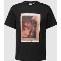 CK Calvin Klein T-Shirt mit Label-Print Modell 'PHOTO' in Black, Größe XXL von CK Calvin Klein