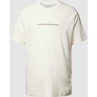 CK Calvin Klein T-Shirt mit Label-Stitching in Offwhite, Größe XL von CK Calvin Klein