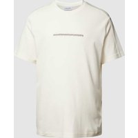 CK Calvin Klein T-Shirt mit Label-Stitching in Offwhite, Größe XXL von CK Calvin Klein