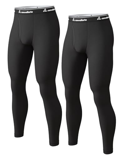 CL convallaria 2 Pack Thermo Unterhose Herren Lange Unterhosen Männer Innenfleece Thermounterwäsche Funktionsunterwäsche Skiunterwäsche für Winter CL convallaria 2 Pack Thermo Unterhose Herren Lange Unterhosen Männer Innenfleece Thermounterwäsche Funktionsunterwäsche Skiunterwäsche für Winter von CL convallaria