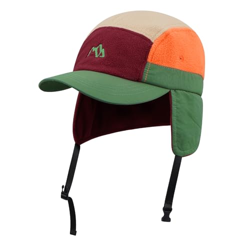 CLAPE Basecap Herren mit Ohrenklappen 5 Panel Winter Kappe Thermal Wool Baseball Cap Unisex Warm Trappermütze Earflap Trucker Cap CLAPE Basecap Herren mit Ohrenklappen 5 Panel Winter Kappe Thermal Wool Baseball Cap Unisex Warm Trappermütze Earflap Trucker Cap von CLAPE