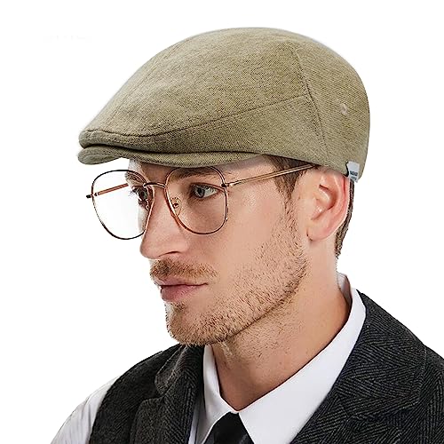 CLAPE Herren Schiebermütze Vintage Newsboy Gatsby Cap Shelby Mütze Cotton Flatcap Traditionelle Tellermütze Barett Cap CLAPE Herren Schiebermütze Vintage Newsboy Gatsby Cap Shelby Mütze Cotton Flatcap Traditionelle Tellermütze Barett Cap von CLAPE