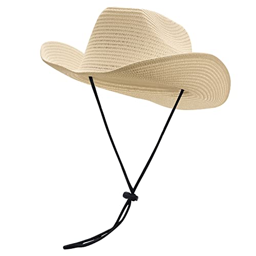 CLAPE Outdoor Cowboy Strohhut Sommer Fedora Trilby Hut Bogarthut Stroh Fischerhut mit Kinnriemen UV Schutz Outdoor Hut CLAPE Outdoor Cowboy Strohhut Sommer Fedora Trilby Hut Bogarthut Stroh Fischerhut mit Kinnriemen UV Schutz Outdoor Hut von CLAPE