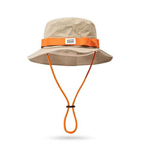 CLAPE Outdoor Hut Boonie Buschhut mit Kinnband UV Schutz Safari Hat Cowboy Fischerhut Verstellbar Schlapphut Wide Brim Sun Hat CLAPE Outdoor Hut Boonie Buschhut mit Kinnband UV Schutz Safari Hat Cowboy Fischerhut Verstellbar Schlapphut Wide Brim Sun Hat von CLAPE