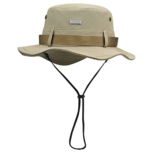 CLAPE Outdoor Sonnenhut UV Schutz Boonie Hat mit Kinnband Faltbar Safari Hut Buschhut Winddicht Wanderhut Anglerhut for Damen Herren CLAPE Outdoor Sonnenhut UV Schutz Boonie Hat mit Kinnband Faltbar Safari Hut Buschhut Winddicht Wanderhut Anglerhut for Damen Herren von CLAPE
