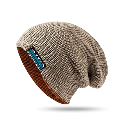 CLAPE Unisex Wintermütze Feinstrick Beanie Mütze mit Acryl Beanie Strickmütze Long Beanie Hat Flexibler Slouch Mütze CLAPE Unisex Wintermütze Feinstrick Beanie Mütze mit Acryl Beanie Strickmütze Long Beanie Hat Flexibler Slouch Mütze von CLAPE