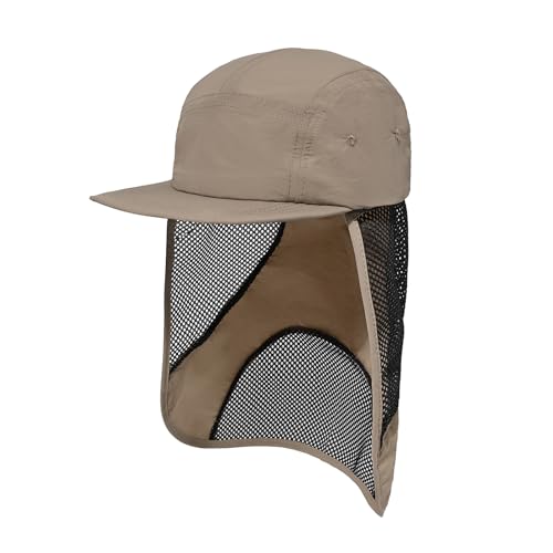 CLAPE Wasserdicht Basecap mit Nackenschutz Outdoor UV Schutz Kappe 5 Panel Baseball Cap Schnelltrocknende Leichte Sonnenhut Fischerhut Wanderhut CLAPE Wasserdicht Basecap mit Nackenschutz Outdoor UV Schutz Kappe 5 Panel Baseball Cap Schnelltrocknende Leichte Sonnenhut Fischerhut Wanderhut von CLAPE