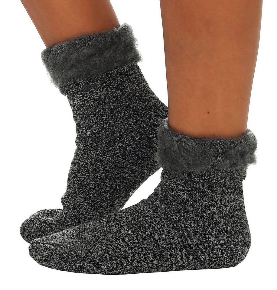 CLEO STYLE Thermosocken Thermo Socken 23 Dunkelgrau 35-38 von CLEO STYLE