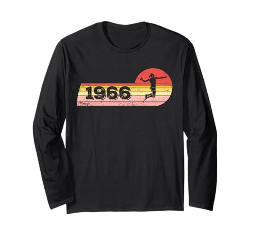 Handballerin Jahrgang 1966 Geburtstag game Damen Handball Langarmshirt Handballerin Jahrgang 1966 Geburtstag game Damen Handball Langarmshirt von CLICK-HERE for more Handball Birthday Shirts
