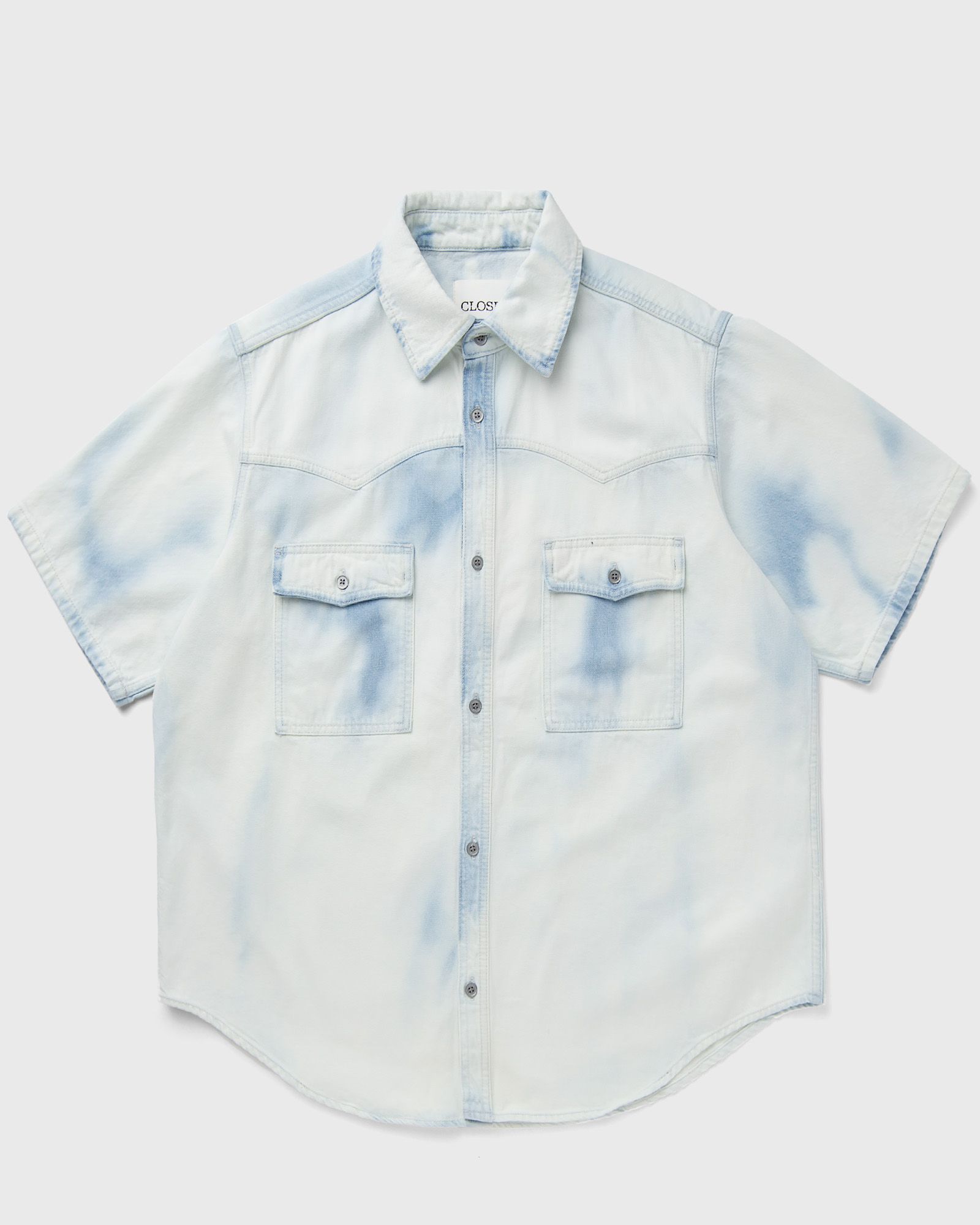 CLOSED SHORT SLEEVE WESTERN SHIRT men Shortsleeves blue in Größe:L von CLOSED