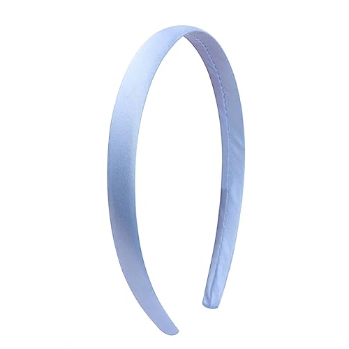 CLSSLVVBN Damen Stirnband einfarbig DIY Basic gezahntes Haarband Basteln Handarbeit Handwerker Kinder Erwachsene Kopfbedeckung Einfacher Haushalt, Hellblau von CLSSLVVBN