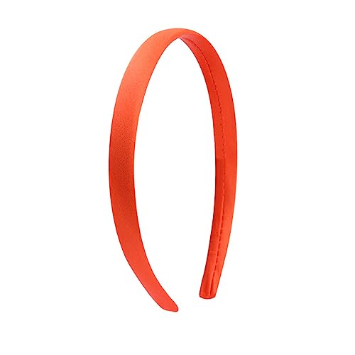 CLSSLVVBN Damen Stirnband einfarbig DIY Basic gezahntes Haarband Basteln Handarbeit Handwerker Kinder Erwachsene Kopfbedeckung Einfacher Haushalt, Orange Rot von CLSSLVVBN