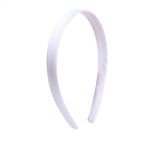 CLSSLVVBN Damen Stirnband einfarbig DIY Basic gezahntes Haarband Basteln Handarbeit Handwerker Kinder Erwachsene Kopfbedeckung Einfacher Haushalt, Weiß von CLSSLVVBN