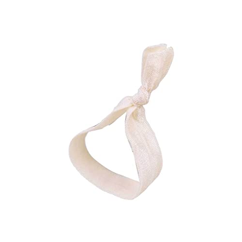 CLSSLVVBN Haarring, hochelastisch, dehnbar, Ornamente, ohne Haken, bunte Haargummis für Damen, Mädchen, Accessoires, mehrfarbig, Beige von CLSSLVVBN