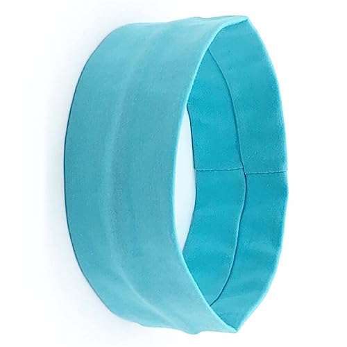 CLSSLVVBN Mode Yoga Running Stirnband elastisch einfache Art Baumwolle sportliche Haargummis schnell trocknend Outdoor Accessoires kreatives Geschenk, Blau von CLSSLVVBN