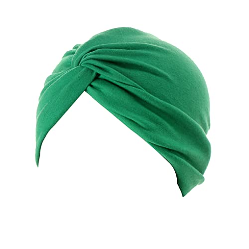 CLSSLVVBN Modische Headwraps Einfacher Stil Atmungsaktives Premium Material mit Knöpfen Elastizität Damen Stirnbänder Accessoires Damen, Grün von CLSSLVVBN