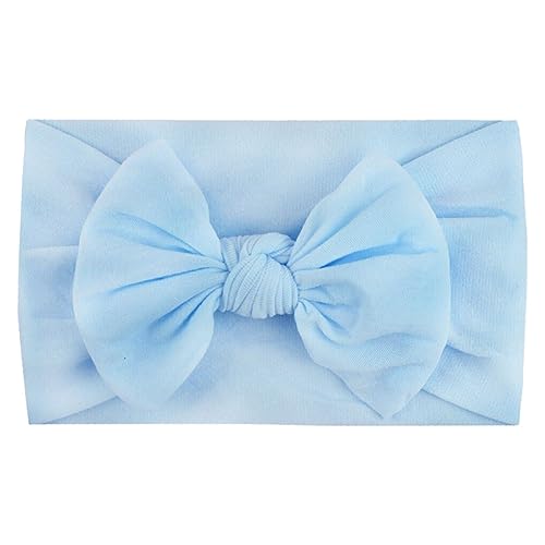 CLSSLVVBN Weiche und sichere Baby Haarbänder, sanft zum zarten Haar des Babys, hautfreundliches Polyester Baby Stirnband für Mädchen, 14 4317 blau von CLSSLVVBN