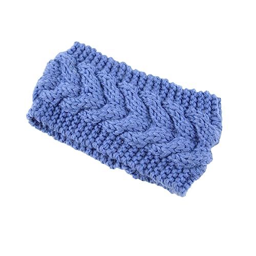 CLSSLVVBN Winter Stirnband Winddichter Kopfschutz Warme Damen Ohrenschützer Einfacher Stil Gesichtsschutz Haarschmuck für Frauen, Denim Blue von CLSSLVVBN