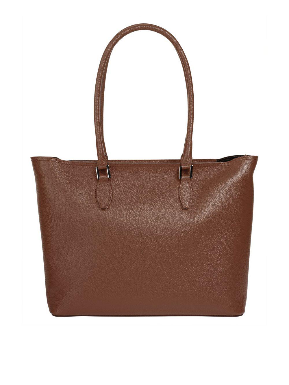 Cluty Shopper Damen Leder, braun von CLUTY