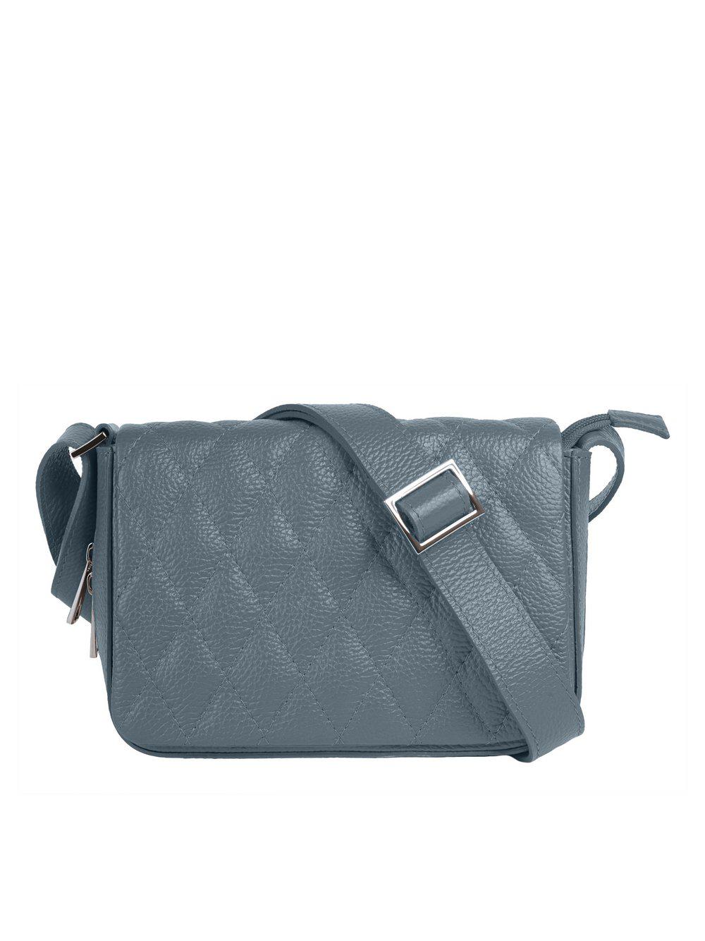 Cluty Umhängetasche Damen Leder, blau von CLUTY