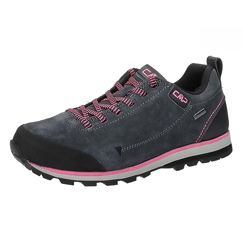 CMP Damen Elettra Low WMN Hiking Shoe WP Trekking-Schuhe, Grau-Fluo-Pink (Titanio-Pink Fluo), 37 EU von CMP