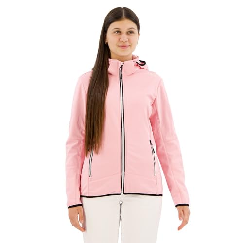 CMP Damen Hoodie Zip Jacke, pink, 42 CMP Damen Hoodie Zip Jacke, pink, 42 von CMP