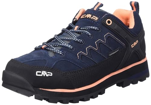 CMP Damen Moon Low WMN Shoe WP Trekking-Schuhe, Blau-Orange (Blue Ink-Sunrise), 37 EU von CMP