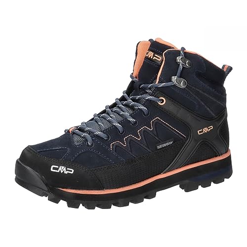 CMP Damen Moon MID WMN Shoe WP Trekking-Schuhe, Blau-Orange (Blue Ink-Sunrise), 36 EU von CMP